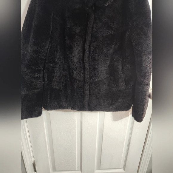Zara Elegant Black Teddy Jacket - Picture 4 of 14